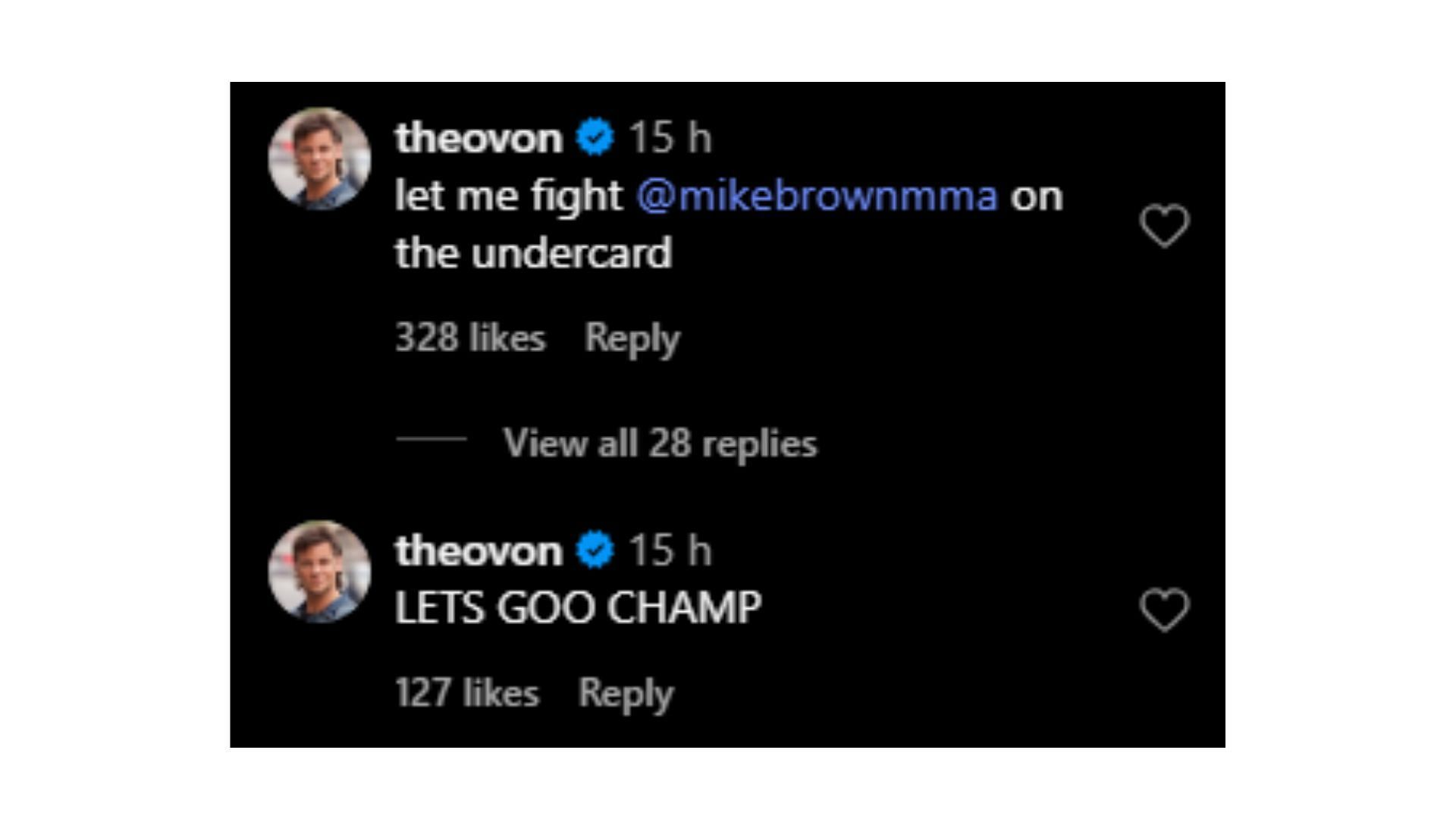 Theo Von's comment